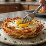 Nids de pommes de terre, œufs, jambon et fromage image 1200x800 1791968574112