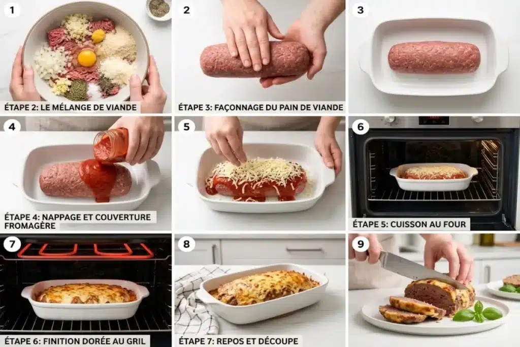 Pain de viande italien parmesan gratiné (style lasagnes) image 1200x800 1791971524515