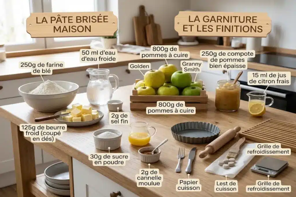 Tarte aux pommes, friable et bien caramélisée image 1200x800 1792157440789