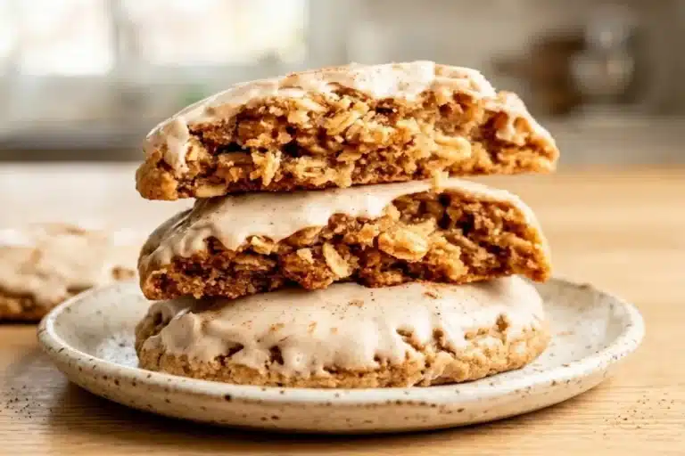 Thick and Chewy Chai Oatmeal Cookies
