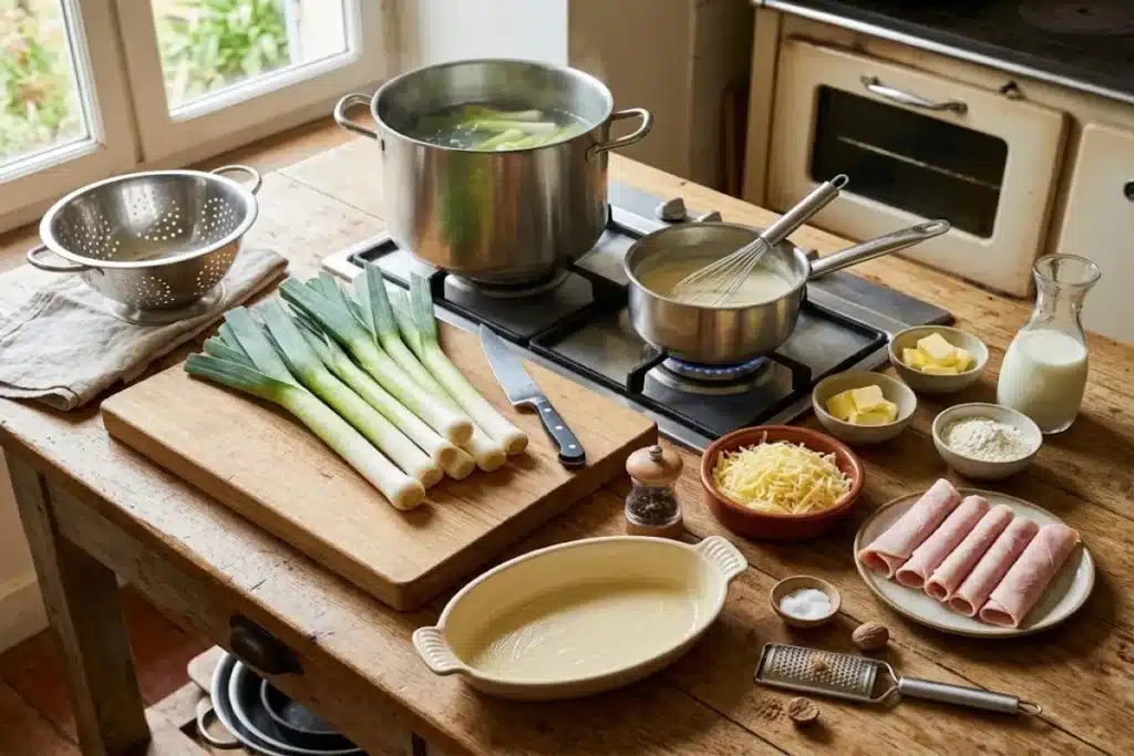 Poireaux au jambon gratinés, fondants et bien dorés image 1200x800 1792246803040