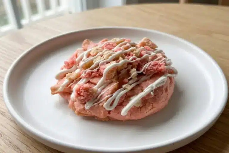 Strawberry Shortcake Crunch Cookies