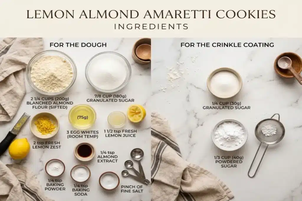 Chewy Lemon Almond Crinkle Cookies image 1200x800 1792507361632