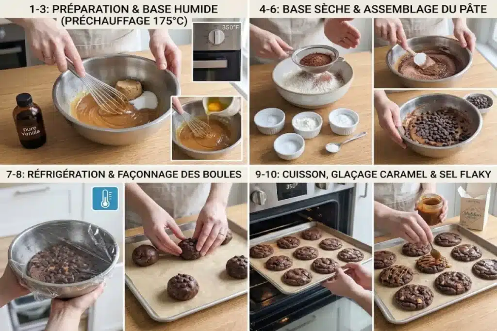 Double Chocolate Sea Salt Caramel Cookies (Soft & Fudgy) image 1200x800 1792664992501