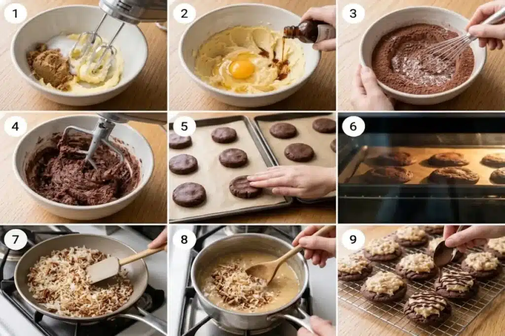 German Chocolate Cake Crumbl Cookies (Rich & Fudgy) image 1200x800 1792751023182