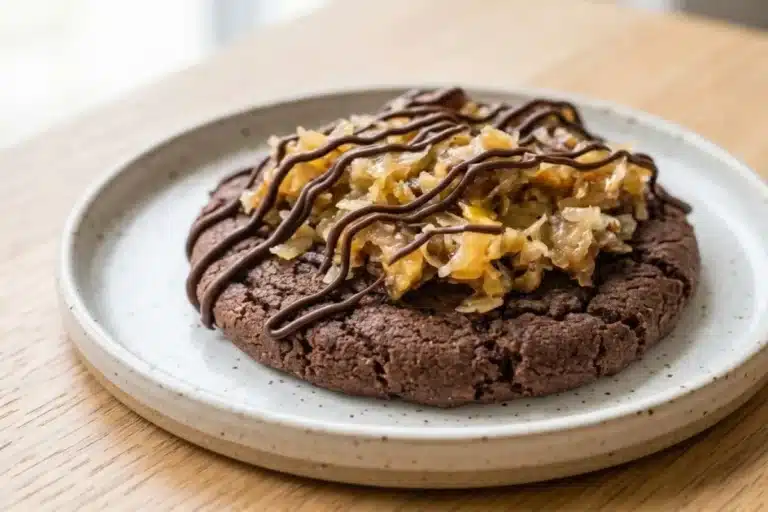 German Chocolate Cake Crumbl Cookies (Rich & Fudgy)
