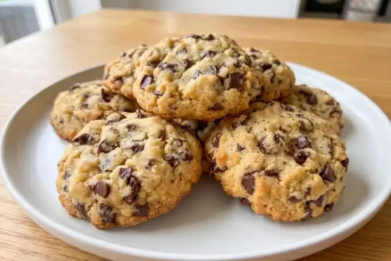 Chocolate Chip Toffee Shortbread Cookies (Buttery & Tender)