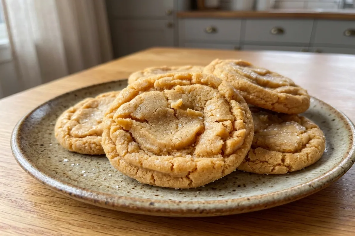 Thick and Chewy Peanut Butter Cookies (Soft & Buttery)