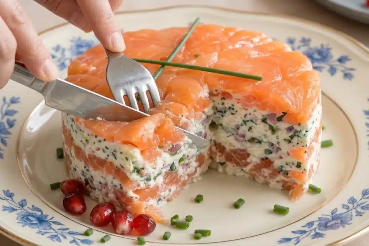 Tartare de saumon festif, crémeux et bien structuré