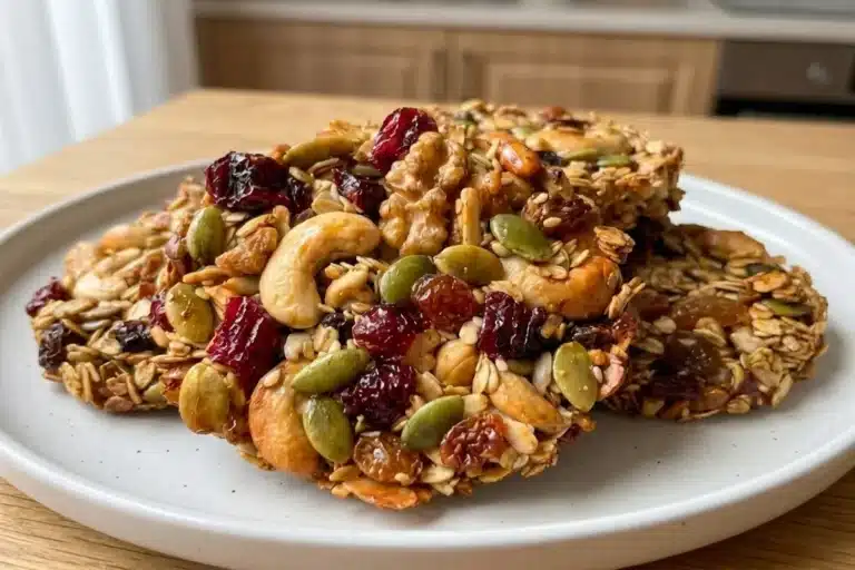 Flourless Honey Oat & Nut Cookies (Crunchy & Easy)