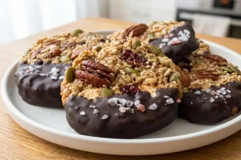 Chocolate-Dipped Nut & Seed Cookies (Flourless & Egg-Free)