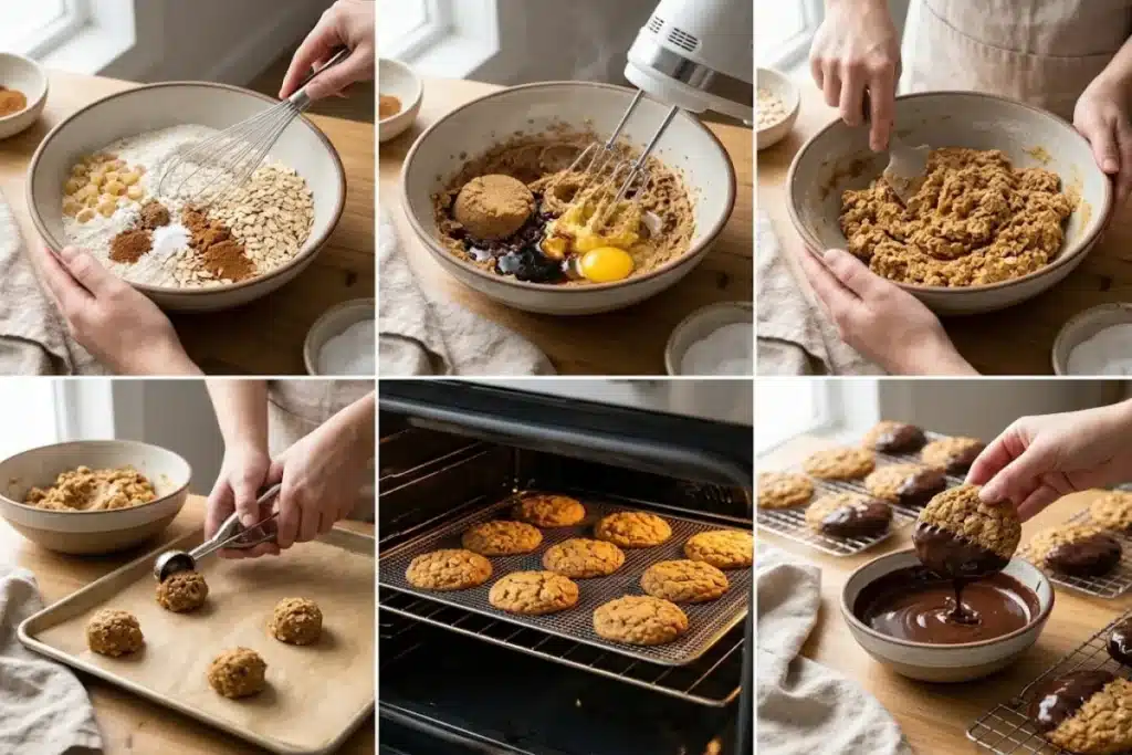 Chocolate-Covered Oatmeal Cookies (Soft, Chewy & Crunchy) image 1200x800 1793011554327