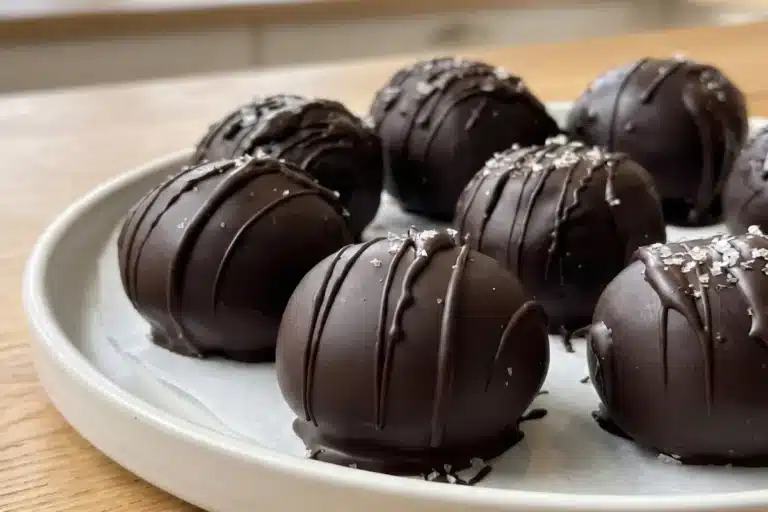 No-Bake Chocolate Chickpea Truffles (Rich & Creamy)