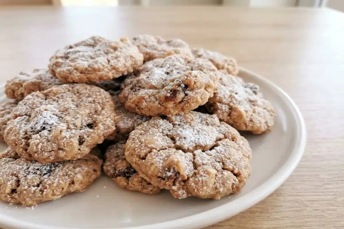 Mediterranean Oatmeal Cookies with Dates, Coconut & Walnuts