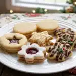 Danish Butter Cookies Christmas Cookie Box (Buttery, Jam-Filled & Chocolate-Drizzled) image 1200x800 1793446687141