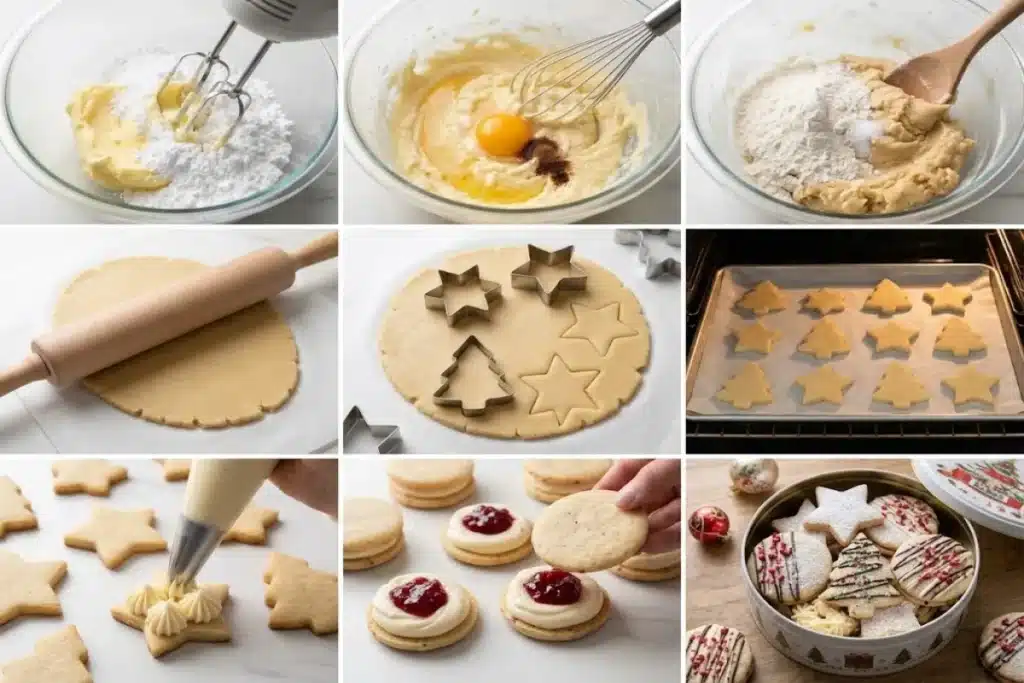 Danish Butter Cookies Christmas Cookie Box (Buttery, Jam-Filled & Chocolate-Drizzled) image 1200x800 1793446930209
